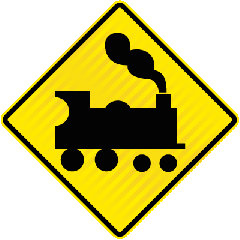 PW57 (WX1L) Railway Level Crossing Train Left