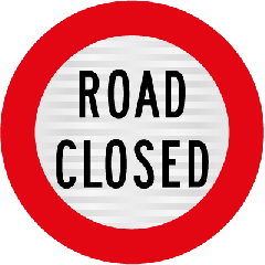 RG16 (RD3) Road Closed