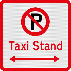 No Parking - Taxi Stand Left & Right
