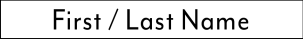 Ryman Door Name - SCU ONLY - 600x80mm - White