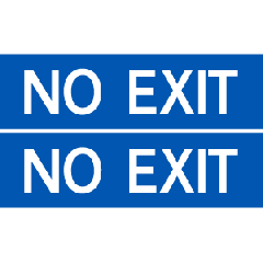 Whangarei - Double Sided - "No Exit" Slide On