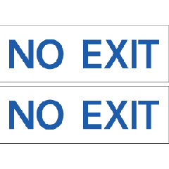 Whangarei - "No Exit" Slide On - Blue On White