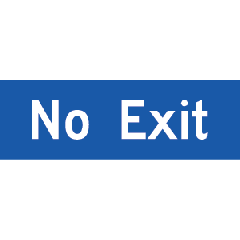 Egmont/Southern - District Council "No Exit" No Arrow