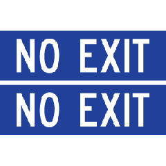 Timaru  End Mount - Double Sided - "No Exit"