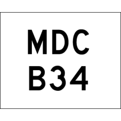 Mackenzie DC Bridge Plate - 100x80mm - Digital Print ENG
