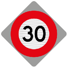  (RS1A) Temporary Speed Limit - Level 1