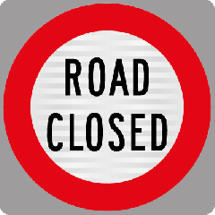 (RD3B) Temp Road Closed - Level 2