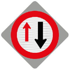 (RP51A) Temp Single Lane Give Way - Level 1