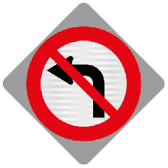 (RD1LA) Temp No Left Turn - Level 1