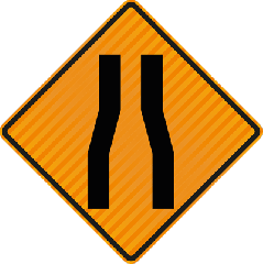 (TL9LA) Road Narrows Both - Level 1