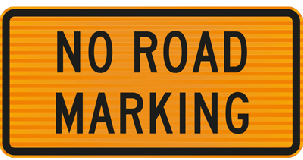 (T218B) No Road Marking  Level 2
