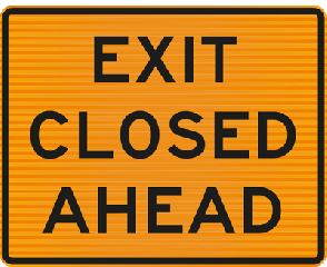 (TD2B) Exit Closed Ahead Level 2