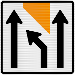 (TL3.1LB) Centre Lane Closed Left - Level 2