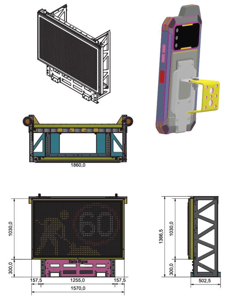 Data Signs Ute Skid Layout